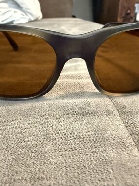 Persol Men's Polarized Sunglasses - Brown Lenses - Gray Tortoise Shell Frame